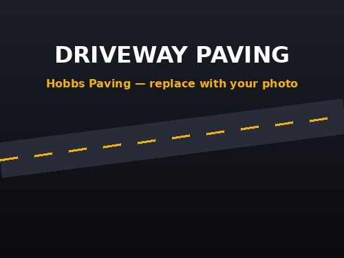 New asphalt driveway paving in Hobbs NM