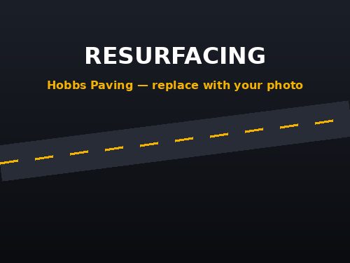 Resurfaced asphalt driveway in Lovington NM